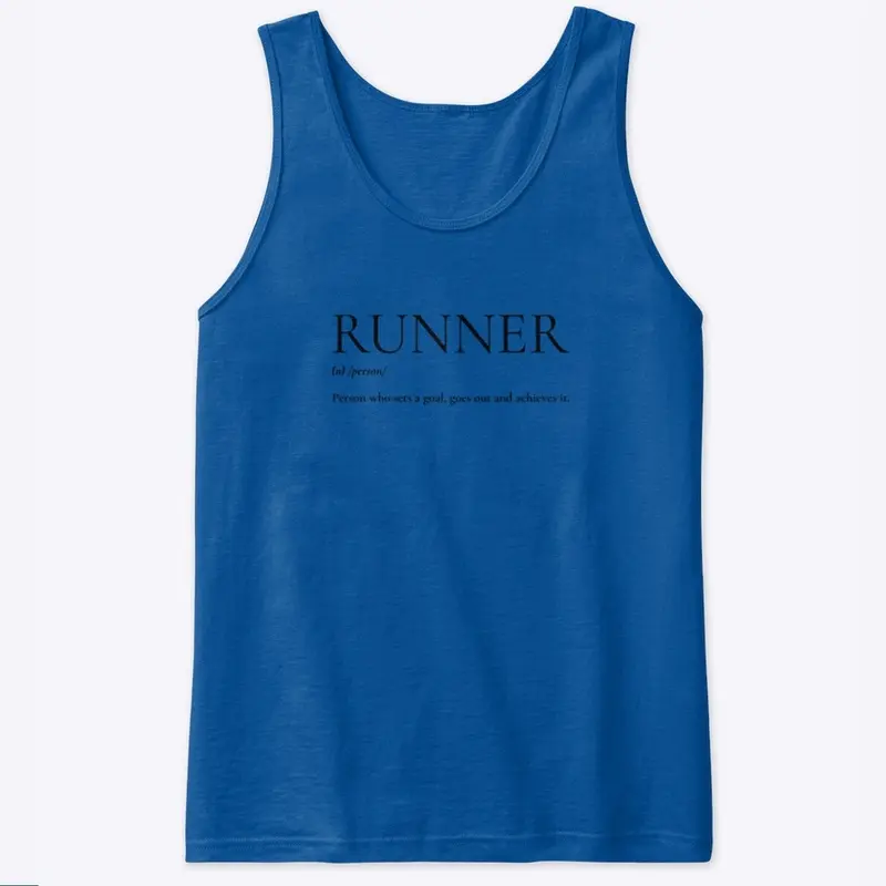 Runner  dictionary black print